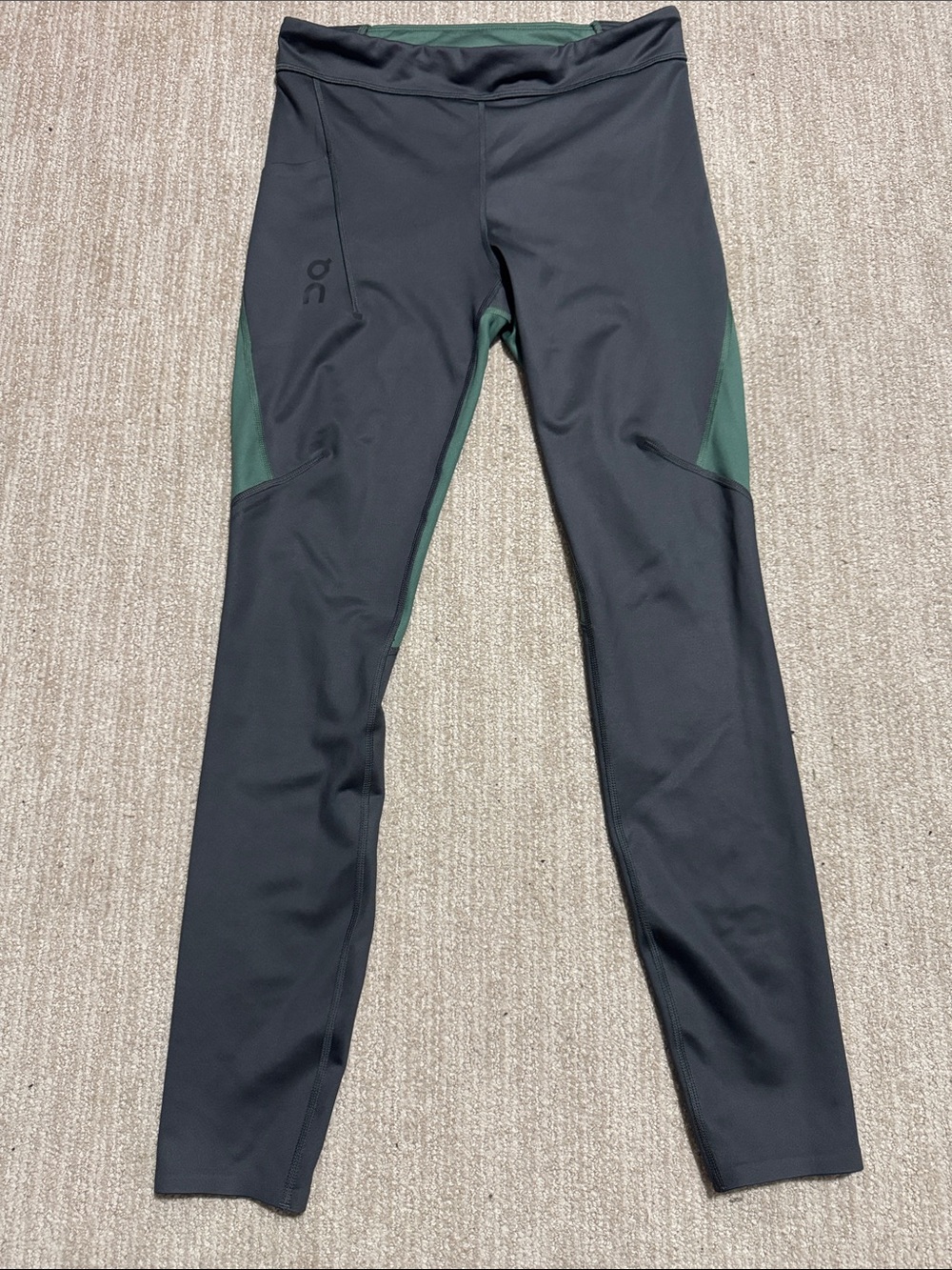 On Running Pants Men Medium Ivy Shadow Green Black Performance Training Joggers